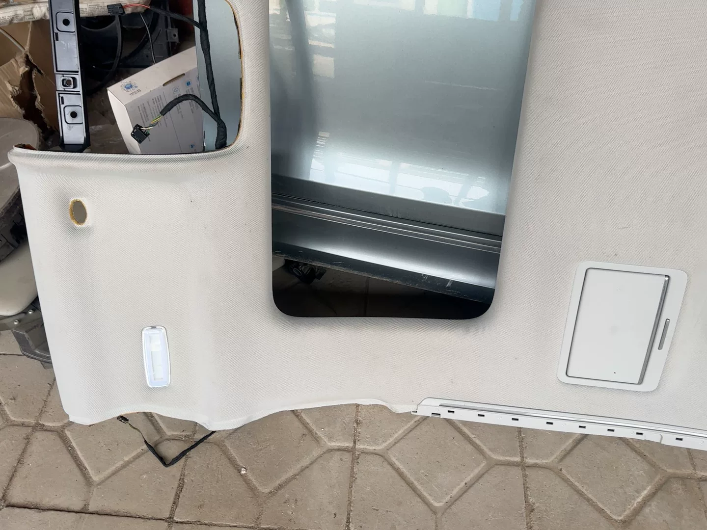 Audi A8L (2011–2017) Headliner in Grey Alcantara OEM Used Replacement Interior Roof Liner