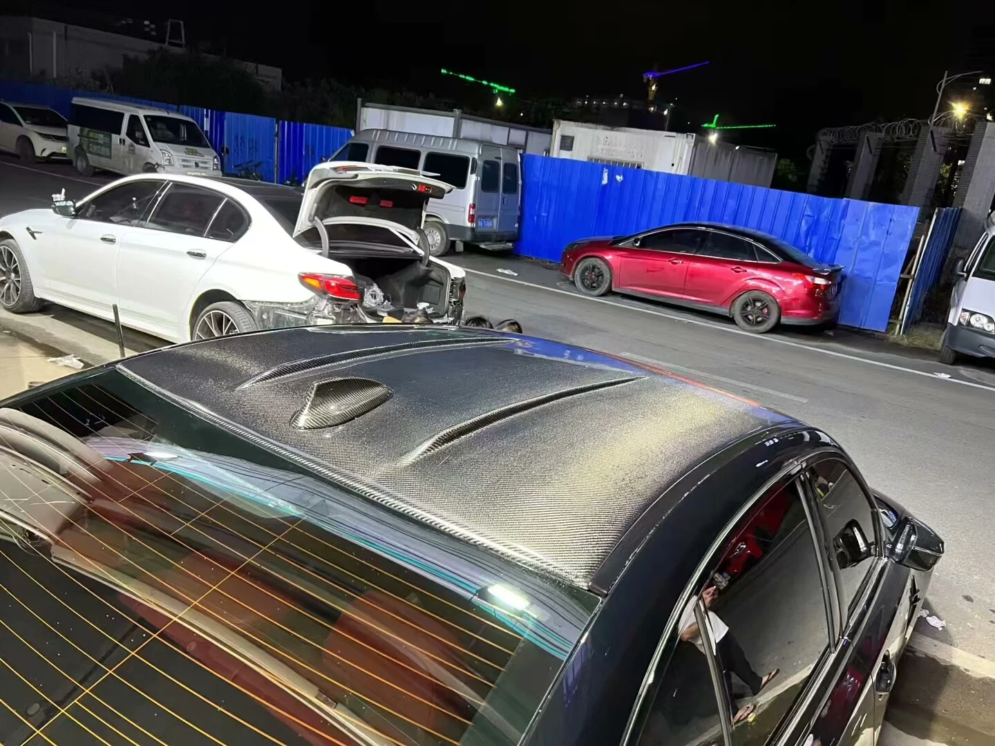 BMW 3 Series, 4 Series, 5 Series Carbon Fiber Roof Replacement Compatible with F30/F35/G20/G28/F32/G22/G30/G38