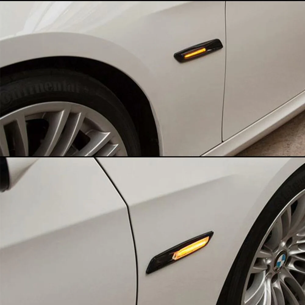 BMW E81/E82/E87/E88/E90/E91/E92/E93/E60/E60/E61/X1/X3/E46 Folhas LED luz de direção de corrente