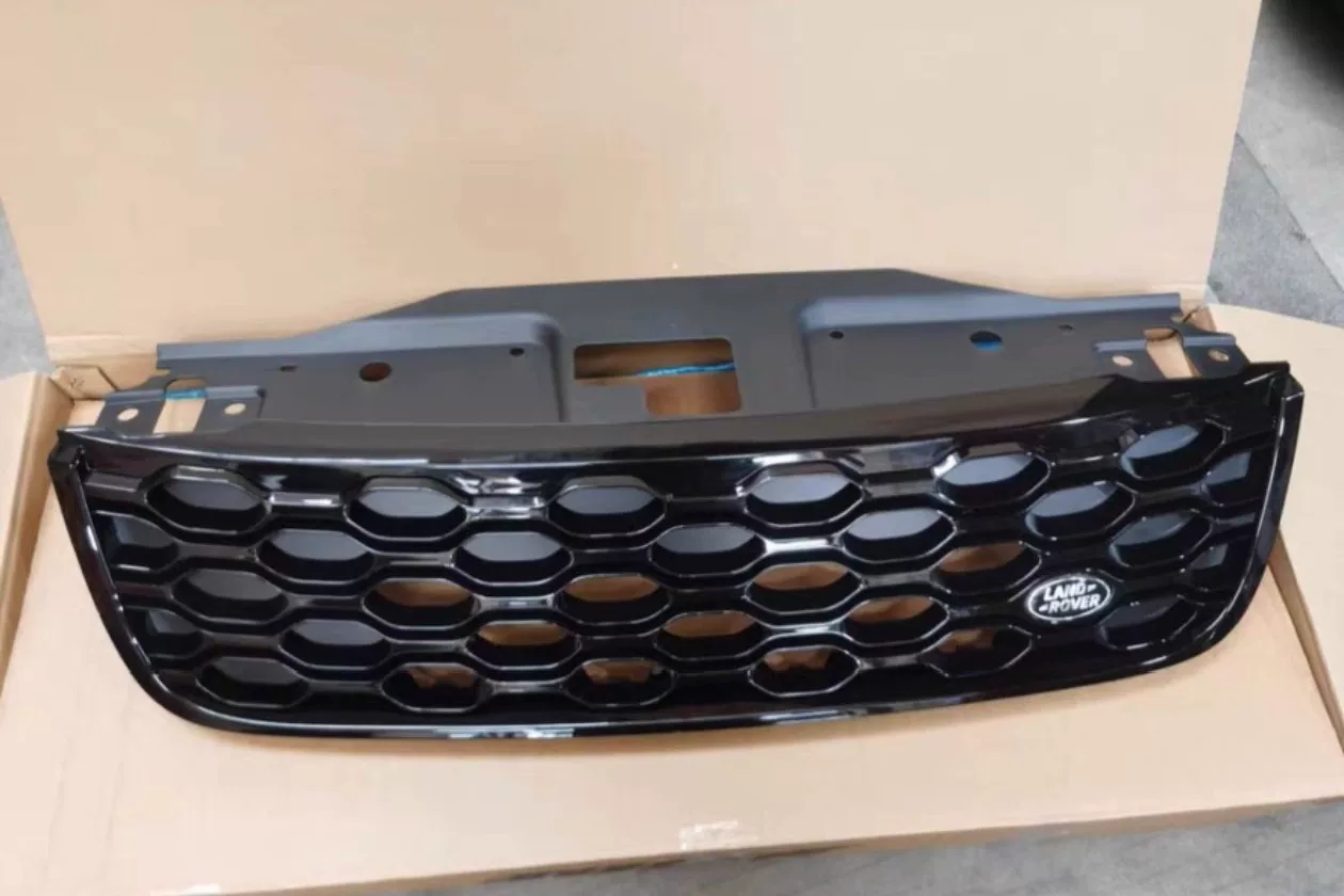 Land Rover Discovery 5 Black Obsidian Grille (2017–2025)\nOEM-Fit ABS Front Grille Replacement\nNo-Cut, No-Drill Installation
