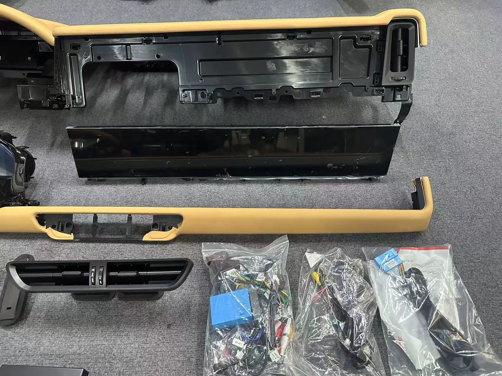 Kit de actualización para el interior del Porsche Cayenne 2011-2017 Instalación sin daños: nuevo tablero, volante y consola central