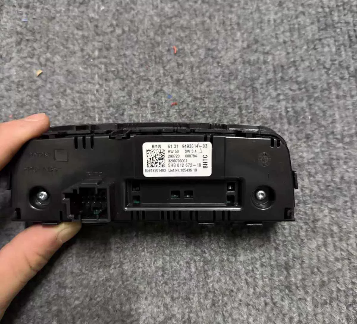 BMW Rear AC Control Panel 9493014-03 OEM Used for BMW E60, E61, E63, E64, E70, E83, E84