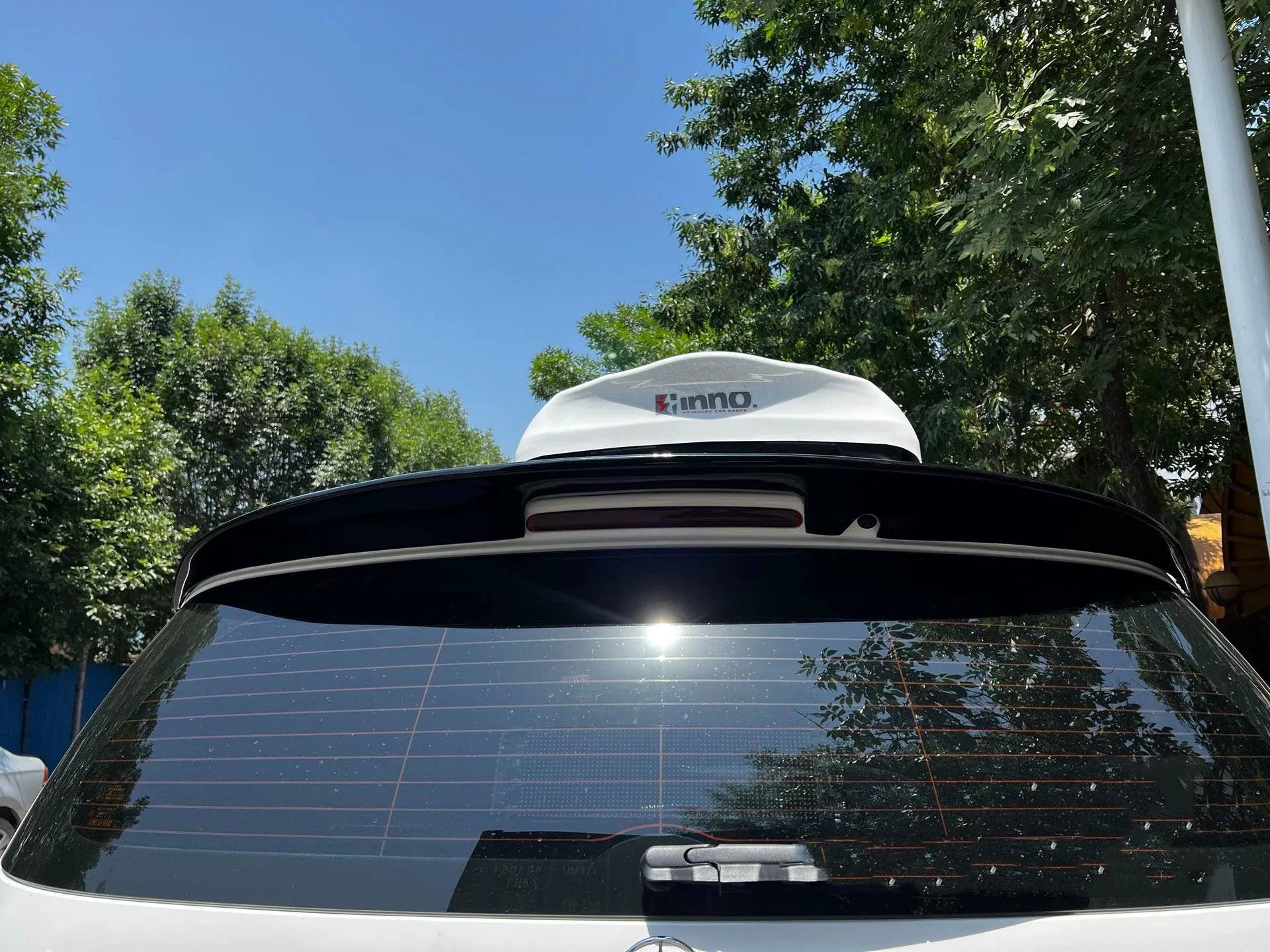 Mercedes-Benz R350 Carbon Fiber Rear Spoiler (OEM Fit, No-Drill Adhesive Mount)