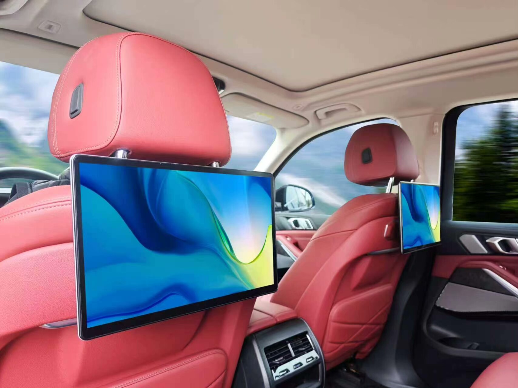 13.3-inch BMW-specific rear-seat entertainment system — plug‑in in-car Android display (compatible with X5/X7/5 Series/iX)