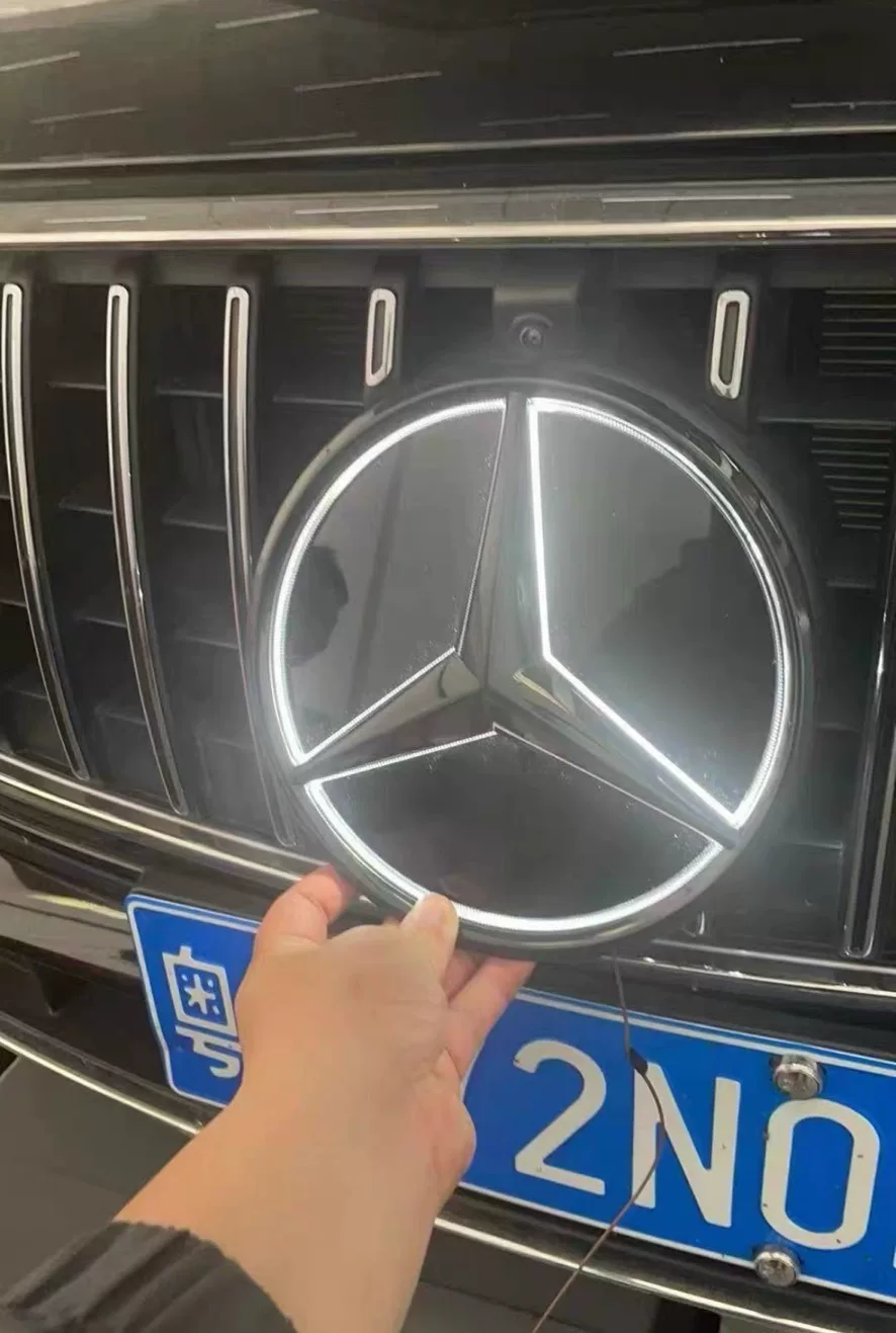 Mercedes-Benz G-Class W465 2025 OEM Illuminated Grille Emblem (Smoked Black)