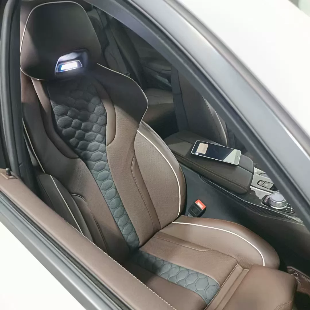 BMW M5 Sports Seat Modification Kit Compatible with multiple BMW models, including the 5 Series, 6 Series, X5, and X6.