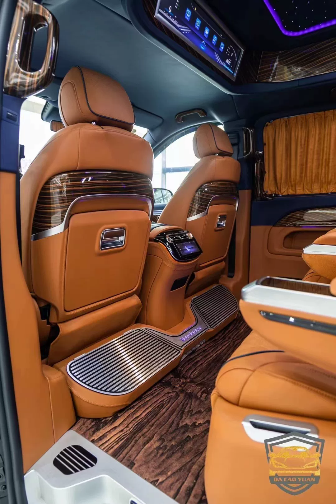 Mercedes-Maybach Exclusive Aluminum Alloy Welcome Pedals With LED Lights + Storage Compartment + Maybach Emblem