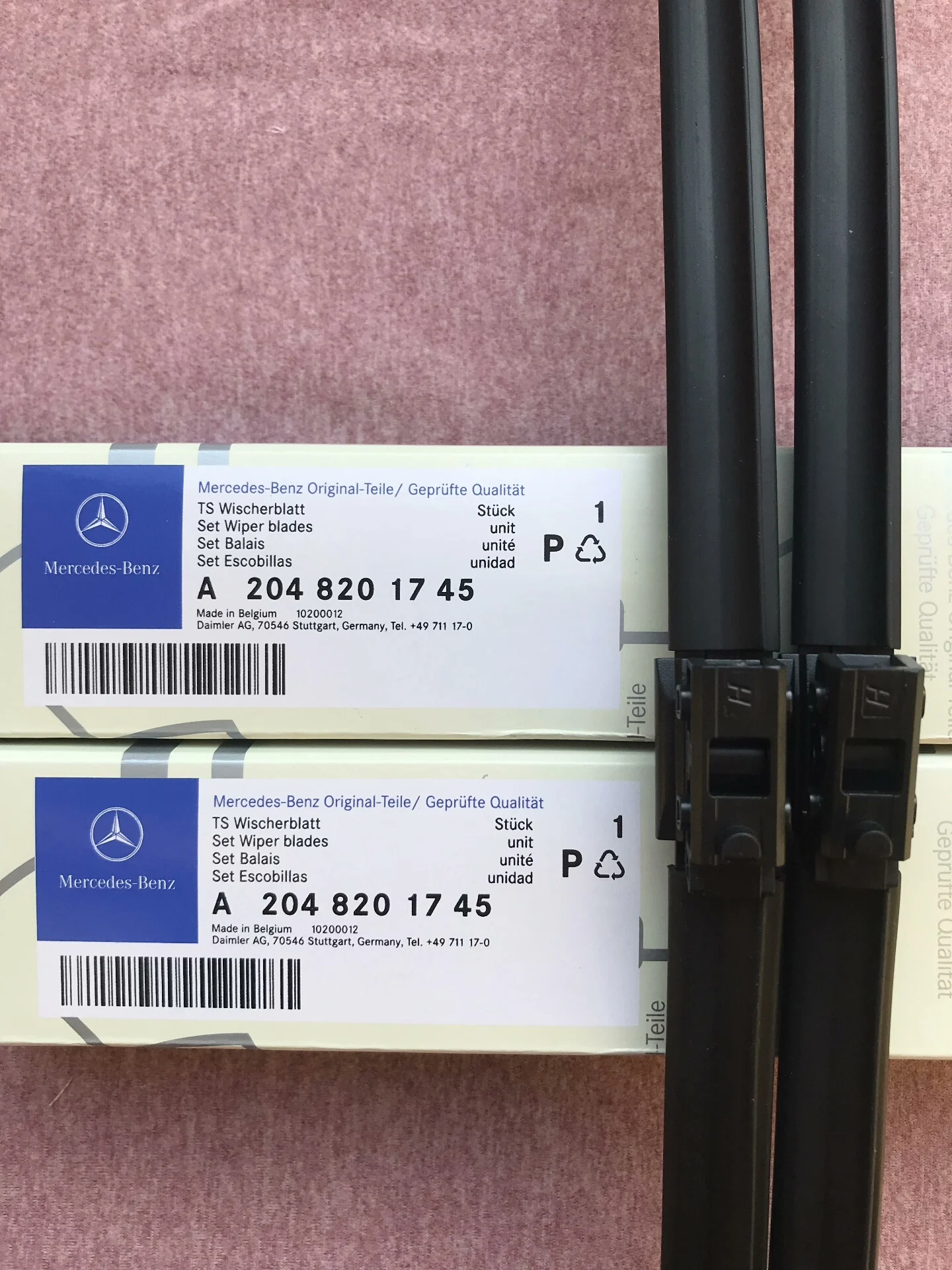 Mercedes-Benz Original Rain Wipers - OEM Part Number, 30-Day Guarantee