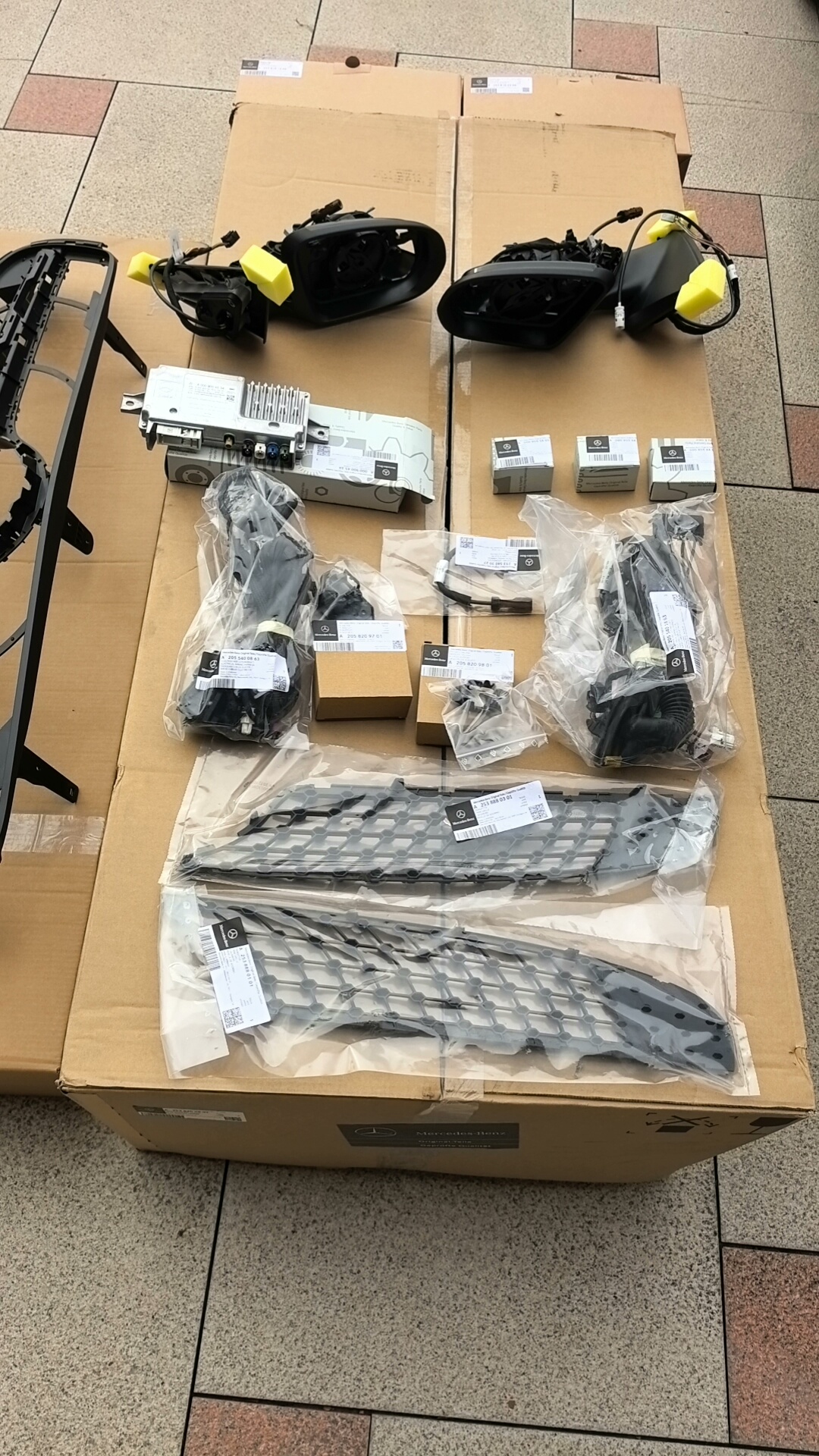 Mercedes-Benz GLC X253 360-Degree Panoramic Camera System Full OEM Kit for Low-to-High Trim Upgrade
