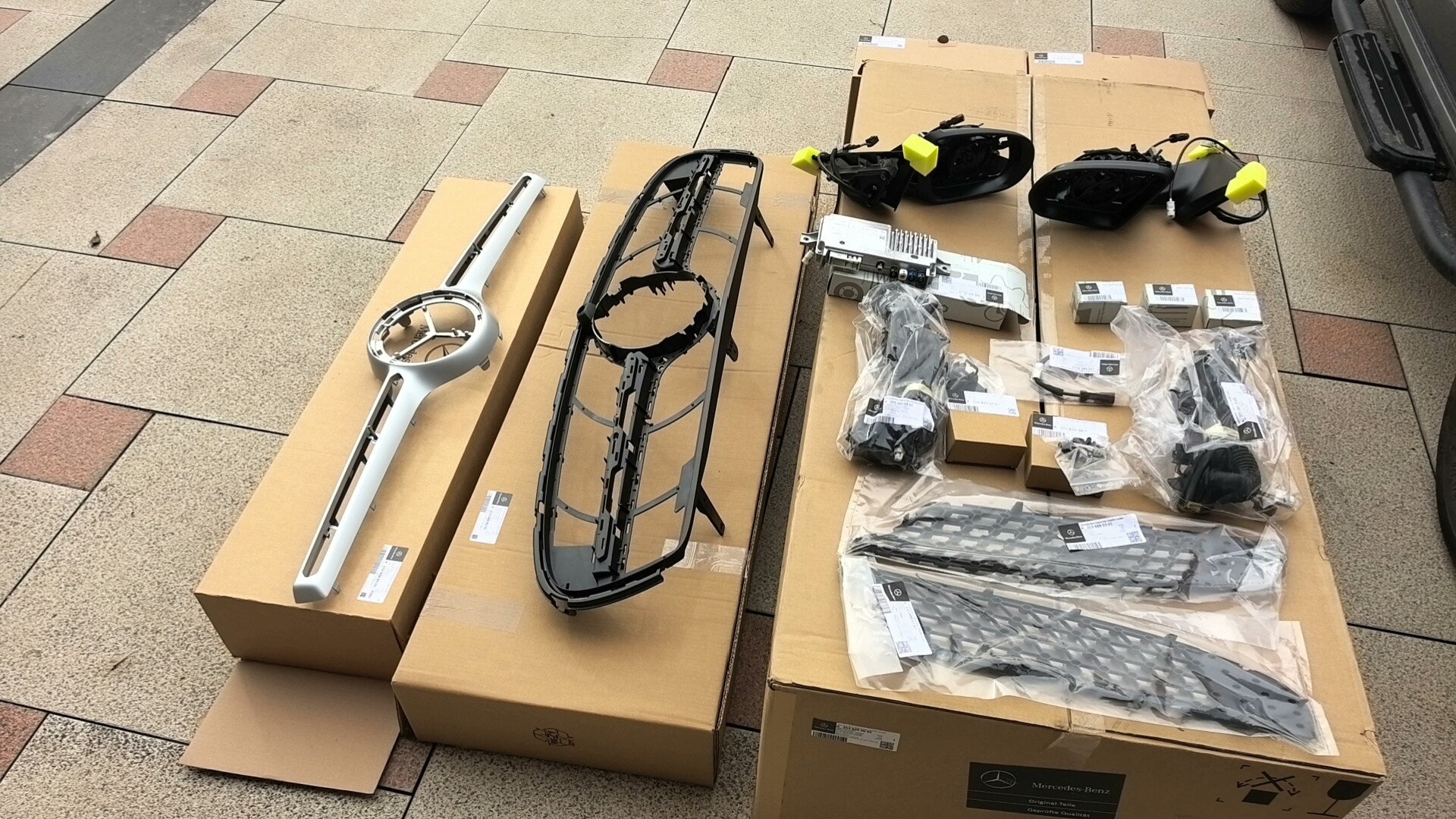 Mercedes-Benz GLC X253 360-Degree Panoramic Camera System Full OEM Kit for Low-to-High Trim Upgrade