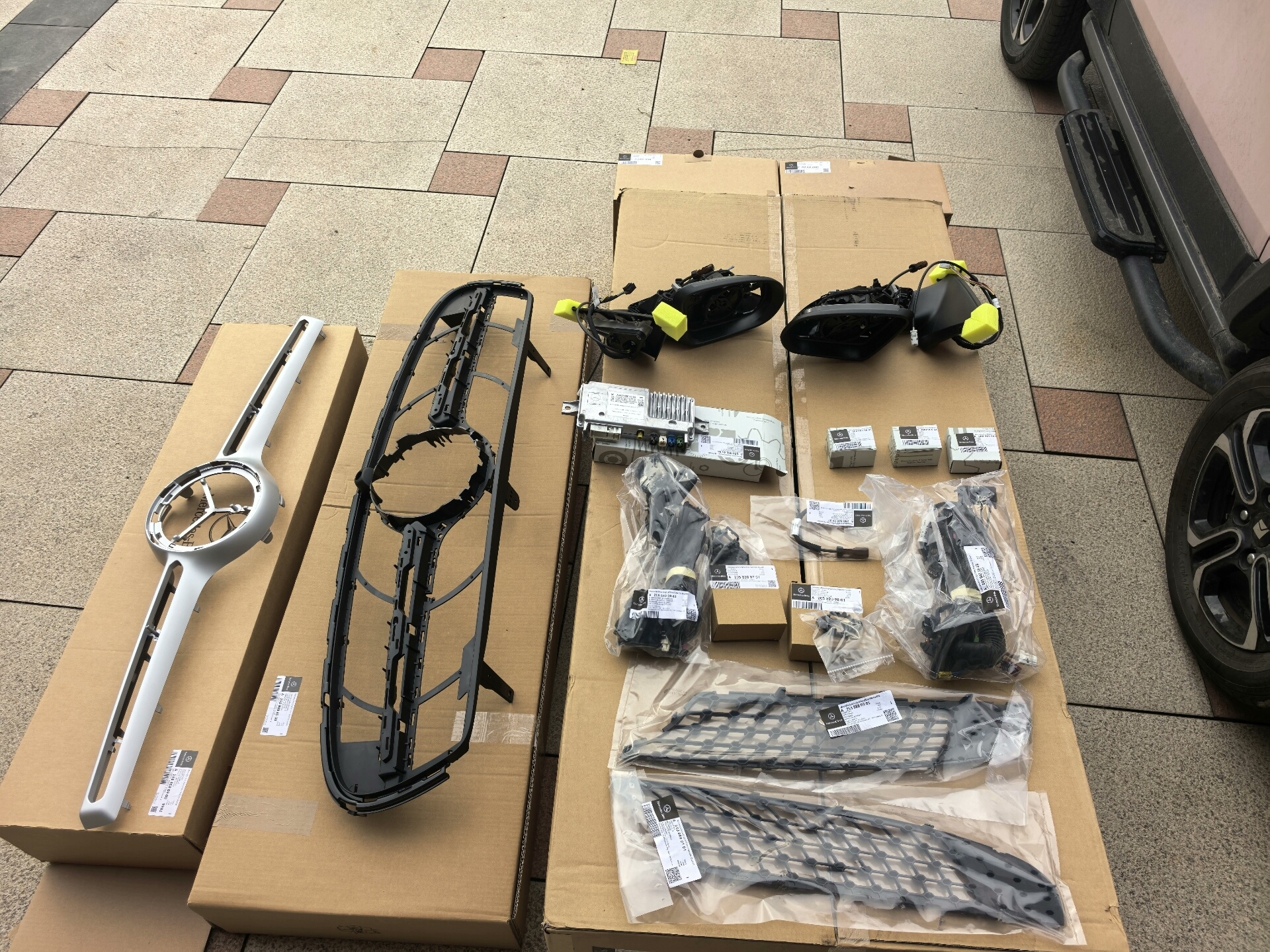 Mercedes-Benz GLC X253 360-Degree Panoramic Camera System Full OEM Kit for Low-to-High Trim Upgrade