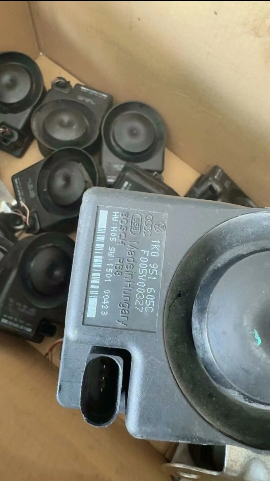 Bocina de alarma VW Audi Porsche 1K0951605C Sirena antirrobo OEM