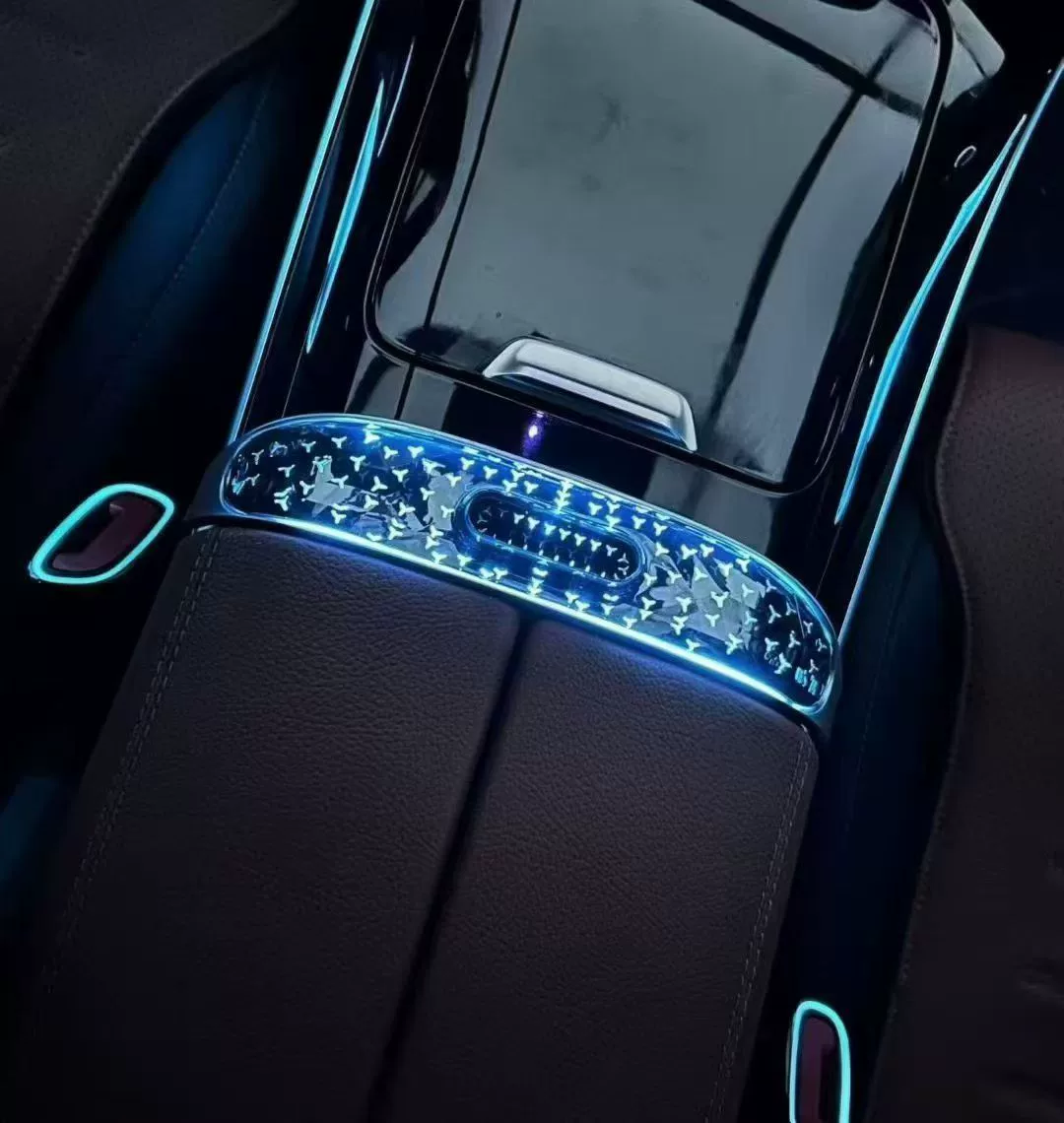 Mercedes-Benz Crystal Saddle Light + Seatbelt Buckle Ambient Light Kit for C-Class GLC W206 X254